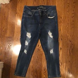 Plus size junior capris